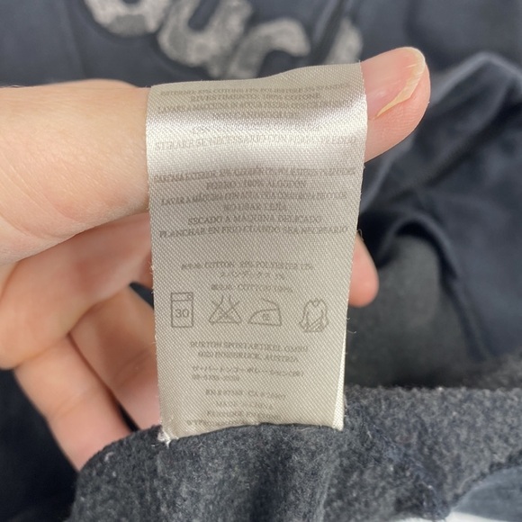 Vintage Button Black Hooded Full Zip Hooded Sweatshirt Large - Picture 5 of 8